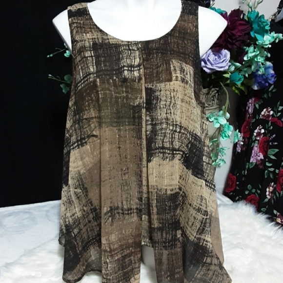 dressbarn Tops - Dressbarn Blousey Tank Top size XL